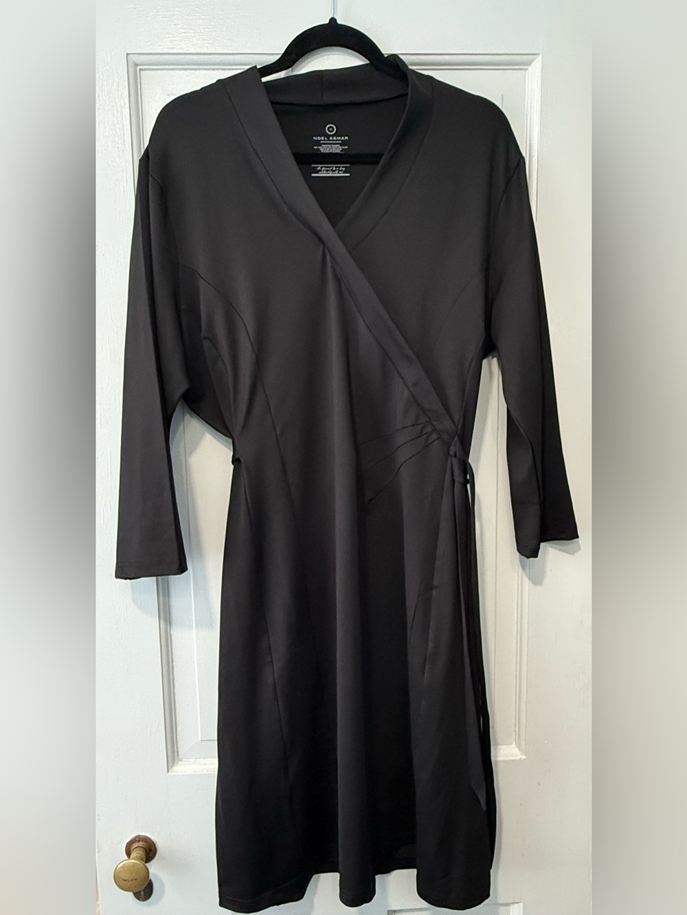 Noel Asmar Black Wrap-Style Dress